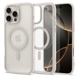Spigen iPhone 16 Pro Case Ultra Hybrid MagFit - Frost Natural Titanium - image 1