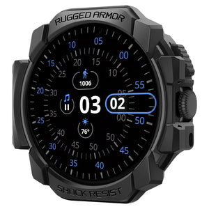 Spigen Pixel Watch 3 2 1 41mm Rugged Armor case - Matte Black - image 1