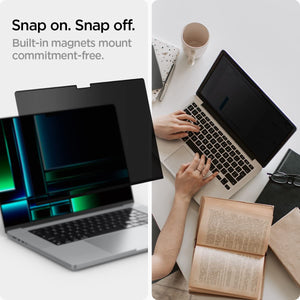Spigen MacBook Pro 14-inch SafeView privacy screen - Transparency - image 6