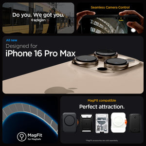 Spigen iPhone 16 Pro Max Case Liquid Air T MagFit - Matte Black - image 2