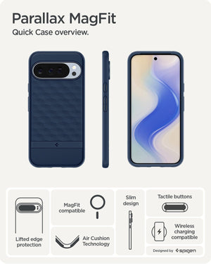 Spigen Pixel 10 Pro / Pixel 10 Case – Parallax (MagFit) - Midnight Blue - image 3