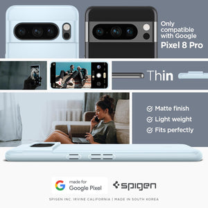 Spigen Thin Fit Google Pixel 8 Pro Phone Case - Mute Blue - image 2