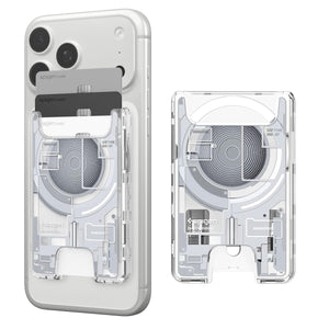 Spigen Ultra Hybrid Zero One MagFit card holder in White