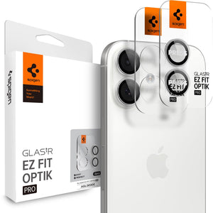 Spigen iPhone 17 Camera Lens Protector GLAS.tR EZ Fit Optik Pro (2 Pack) - Silver - image 1