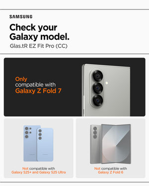 Spigen Galaxy Z Fold 7 External Screen Protector - Glas.tR EZ Fit Pro (2 Pack) - Clear - image 2