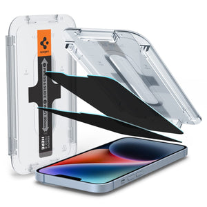 Spigen iPhone 14 Plus and 13 Pro Max Screen Protector GLAS.tR EZ Fit Privacy (2 Pack) - Privacy - image 1