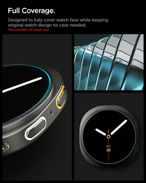 Spigen Galaxy Watch 9 / 8 40mm Screen Protector - Glas.tR EZ Fit (2 Pack) - Clear - image 3