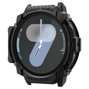 Spigen Galaxy Watch 7 44mm Case - Rugged Armor - Matte Black - Matte Black - image 1