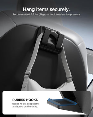 Spigen Tesla Model Y Juniper and Model 3 Highland Seat Hooks - Black - image 6