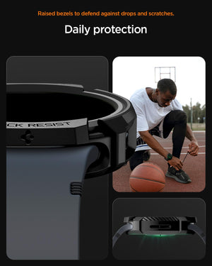 Spigen Galaxy Watch 9 40mm Case - Rugged Armor - Matte Black - image 5