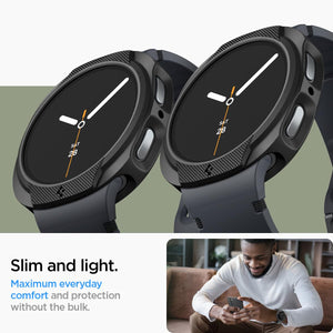 Spigen Galaxy Watch 9 44mm Case - Liquid Air - Matte Black - image 7