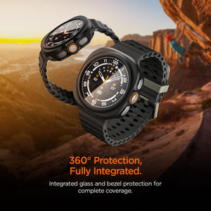 Spigen Galaxy Watch Ultra 2 47mm Case with Glass - Thin Fit 360 - Black - image 3