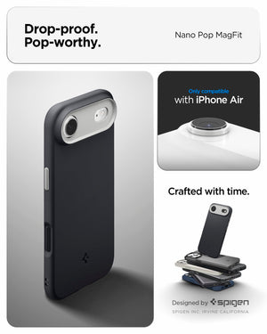 Spigen iPhone Air Case – Nano Pop (MagFit) - Black Sesame