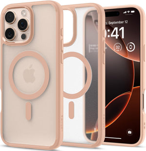 Spigen iPhone 16 Pro Case Ultra Hybrid MagFit - Frost Rose Titanium - image 1