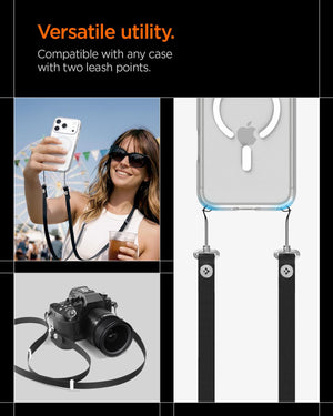Spigen DA30L Adjustable Crossbody Phone Strap Lanyard - Black - image 3