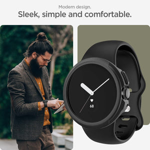 Spigen Pixel Watch 3 2 1 41mm Liquid Air case - Matte Black - image 4