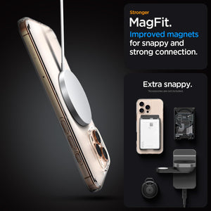 Spigen iPhone 16 Pro Max Case – Ultra Hybrid (MagFit) – Frost Clear – detail image 5