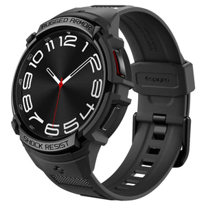 Spigen Galaxy Watch 6 Classic 43mm Case + Band - Rugged Armor Pro – Black – main product image