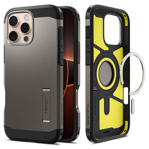 Spigen iPhone 16 Pro Case Tough Armor MagFit - Gunmetal - image 1