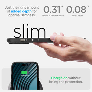 Spigen iPhone 14 Pro Max Case Mag Armor MagFit - Matte Black - image 7