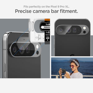 Spigen Glas.tR EZ Fit Optik Google Pixel 9 Pro XL Camera Lens Protector 2 Pack - Crystal Clear - image 6