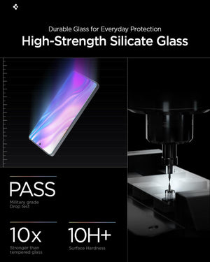 Spigen Galaxy S26 Screen Protector - AluminaCore Glas.tR EZ Fit (2 Pack) – Clear – detail image 5