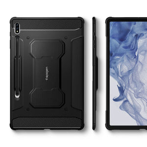 Spigen Galaxy Tab S8 Plus / S7 Plus Case - Rugged Armor Pro - Black - image 7