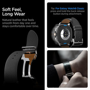 Spigen Galaxy Watch 9 Band - Enzo - Black Enzo - image 6