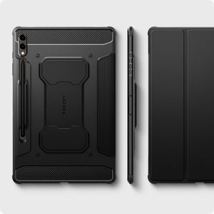 Spigen Galaxy Tab S10 Plus / S9 Plus Case - Rugged Armor Pro - Black - image 7