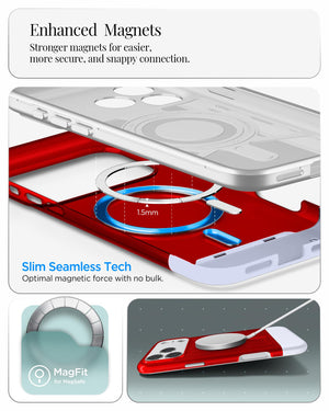 Spigen iPhone 17 Pro Case - Classic C1 (MagFit) - Ruby