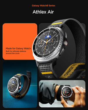 Spigen Galaxy Watch 9 Band - Athlex Air - Active Black Athlex Air - image 4