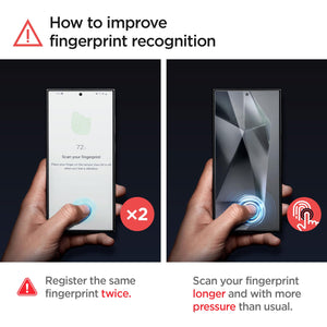 Spigen Galaxy S24 Ultra Screen Protector - Glas.tR EZ Fit (2 Pack) - Clear - image 2