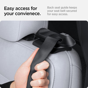 Spigen Tesla seatbelt guide holder close-up