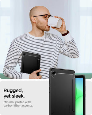 Spigen Galaxy Tab A11 (2025) Case - Rugged Armor - Matte Black - image 3