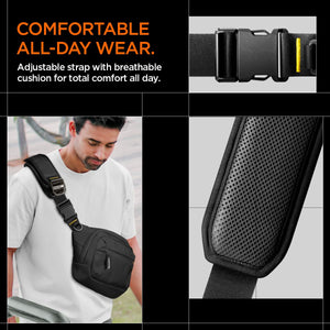 Spigen Klasden KD410 Handheld Gaming Sling Bag - Black - image 7