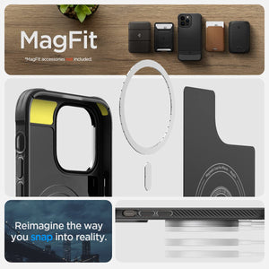 Spigen Rugged Armor MagFit iPhone 14 Pro Case - Matte Black - image 6