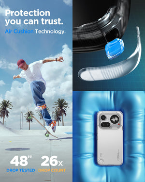 Spigen Nothing Phone 4a Pro Case - Ultra Hybrid - Crystal Clear - image 4