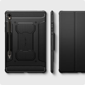 Spigen Galaxy Tab S9 (2023) Case - Rugged Armor Pro - Black - image 7
