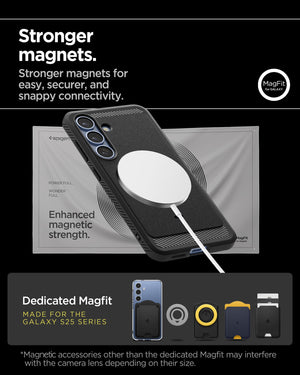 Spigen Galaxy S25 Plus Case - Rugged Armor MagFit - Matte Black - image 7