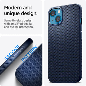 Spigen iPhone 13 Case Liquid Air - Navy Blue - image 3