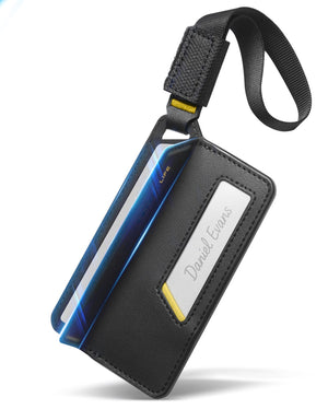 Spigen Life LF510 Magnetic Luggage Tag - Black - 1 Pack - image 1