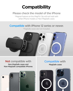 Spigen MagFit Clip Magnetic Phone Mount - Black - image 2