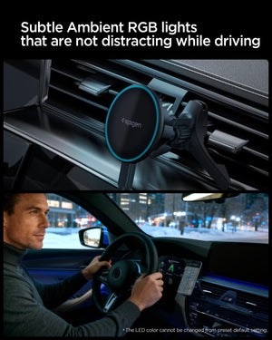 Spigen Essential MagFit Qi2 Air Vent Car Charger - Black - image 4