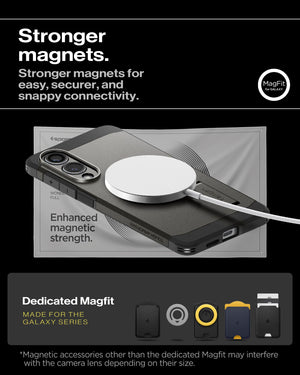 Spigen Galaxy S25 Edge Case Tough Armor MagFit - Gunmetal image 7