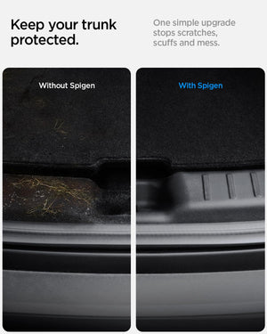 Spigen Tesla Model Y Juniper trunk sill guard view 3