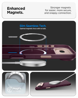 Spigen iPhone Air Case – Nano Pop (MagFit) - Burgundy Bean