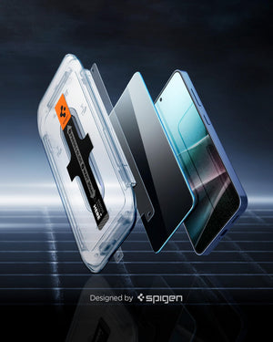 Spigen Galaxy S25 Plus / S24 Plus Privacy Screen Protector - Glas.tR EZ Fit (2 Pack) - Privacy - image 4