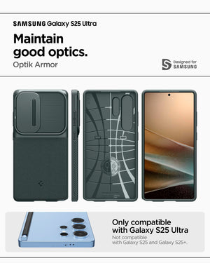 Spigen Galaxy S25 Ultra Optik Armor case - Abyss Green - image 2