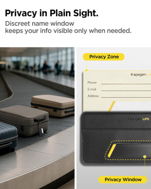 Spigen Life LF510 Magnetic Luggage Tag - Black - 2 Pack - image 4
