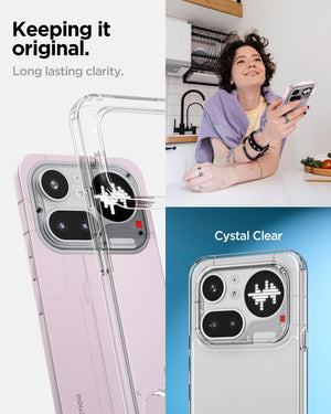 Spigen Nothing Phone 4a Pro Case - Ultra Hybrid - Crystal Clear - image 3